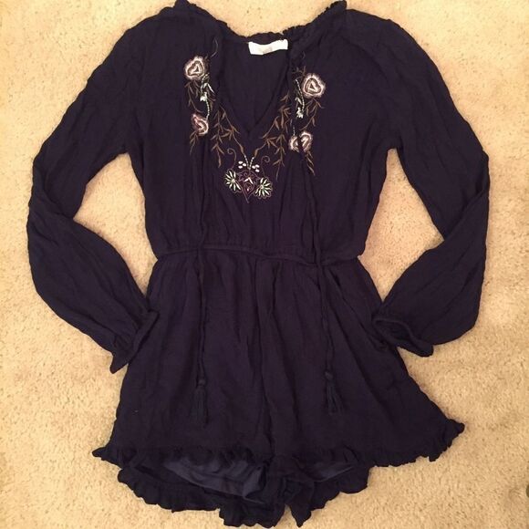 MissGuided Blue Romper  - Picture 5 of 7